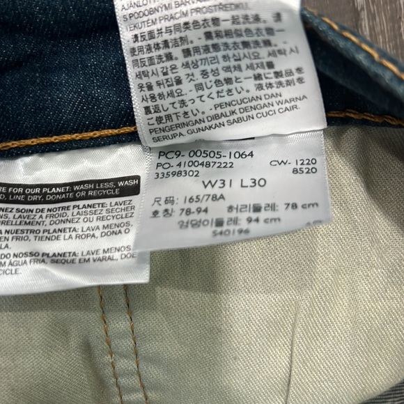 Levi's Men's 505 Straight Leg Jeans Size 31x30 - Picture 5 of 5